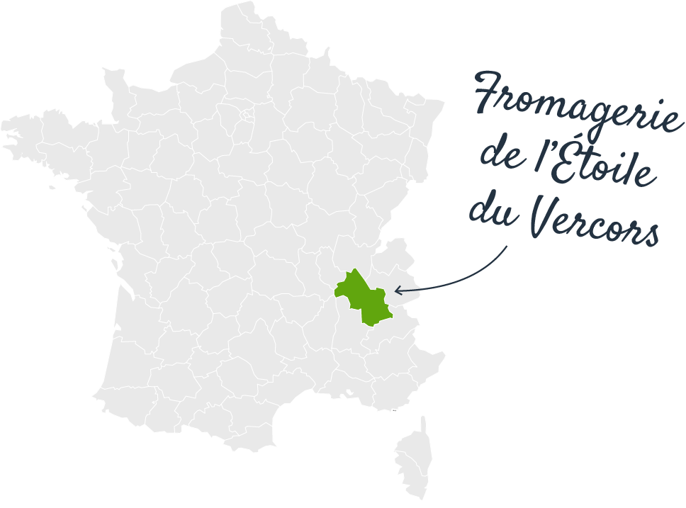 Carte fromagerie de l'étoile du Vercors